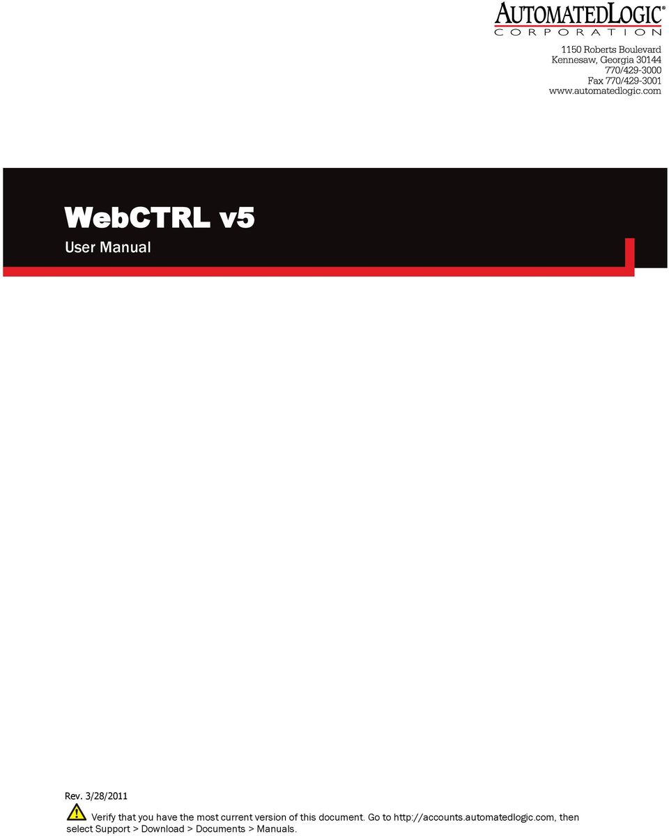 Webctrl 500 manual pdf